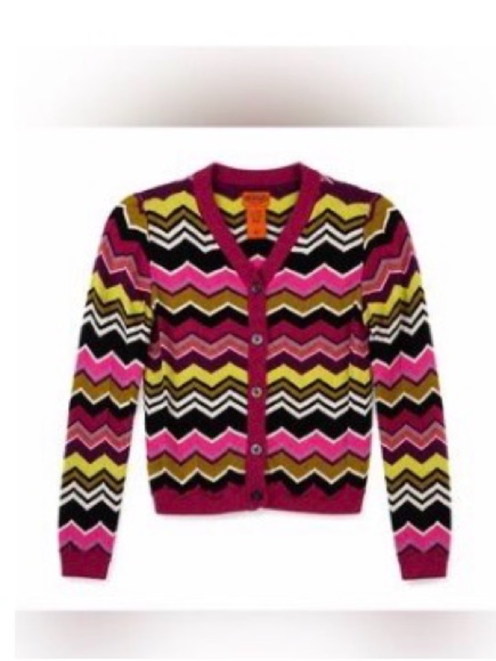 Missoni for Target V-Neck Chevron Knit Cardigan in Multicolor sz.S good
